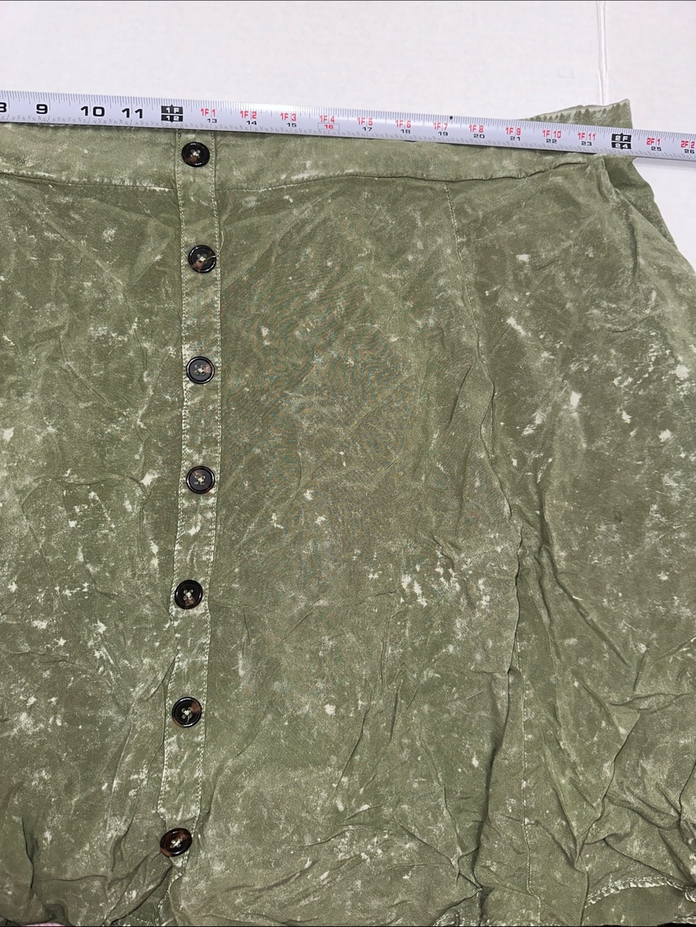 Torrid Mini Challis Skirtall Olive Green Womens Plus Size 4X - Picture 9 of 10